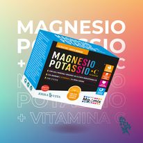 Magnesio potassio + vitamina C gusto arancia doplněk stravy - energie